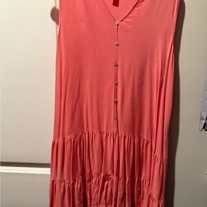Nine West Coral V-Neck Maxi Dress